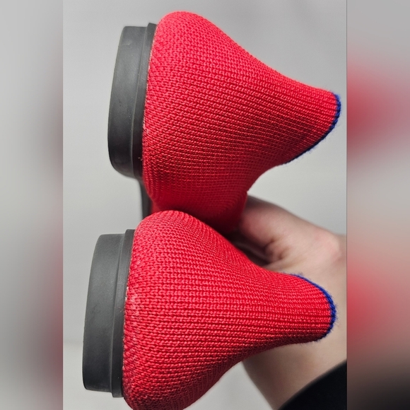 Rothy’s The Flat Size 8.5 US Women’s Bright Red Slip-On Round Toe Flats - Picture 8 of 14